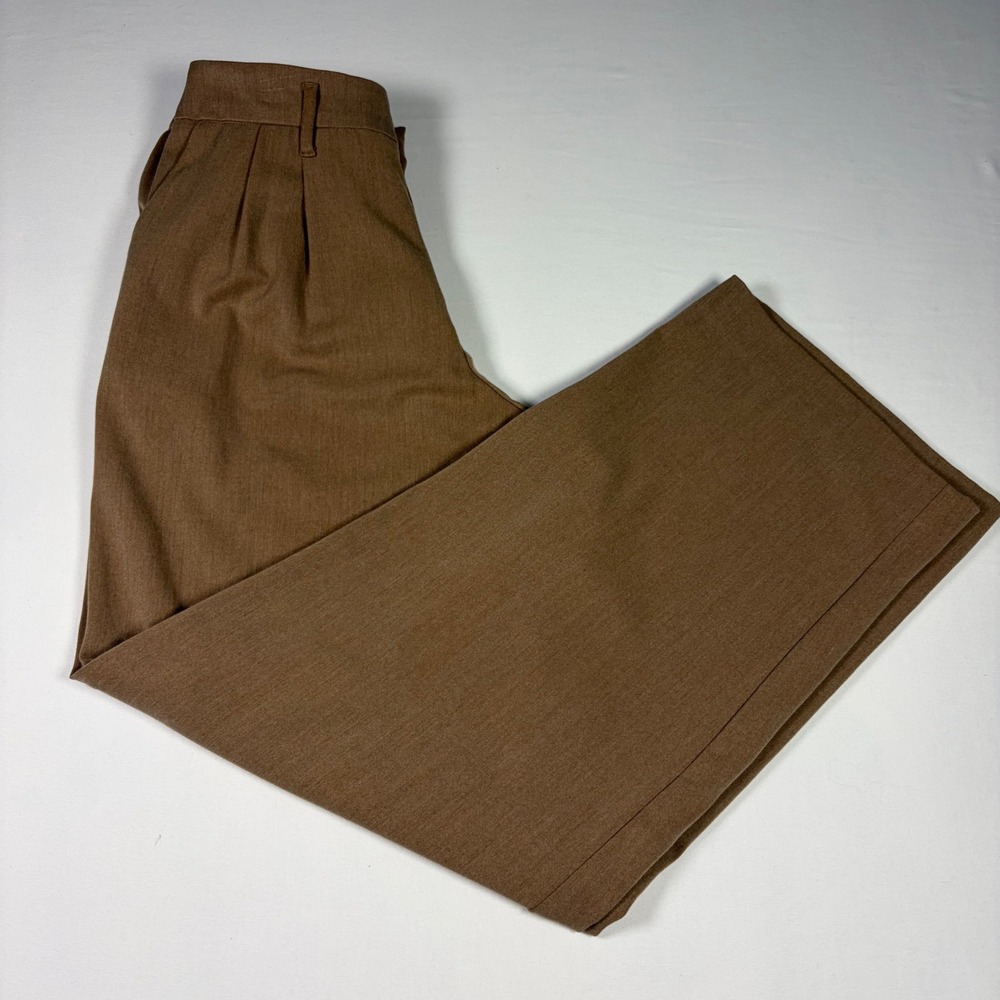 A New Day Pleated Wide Leg High Rise Minimlist Quiet Luxury Preppy Office Pants